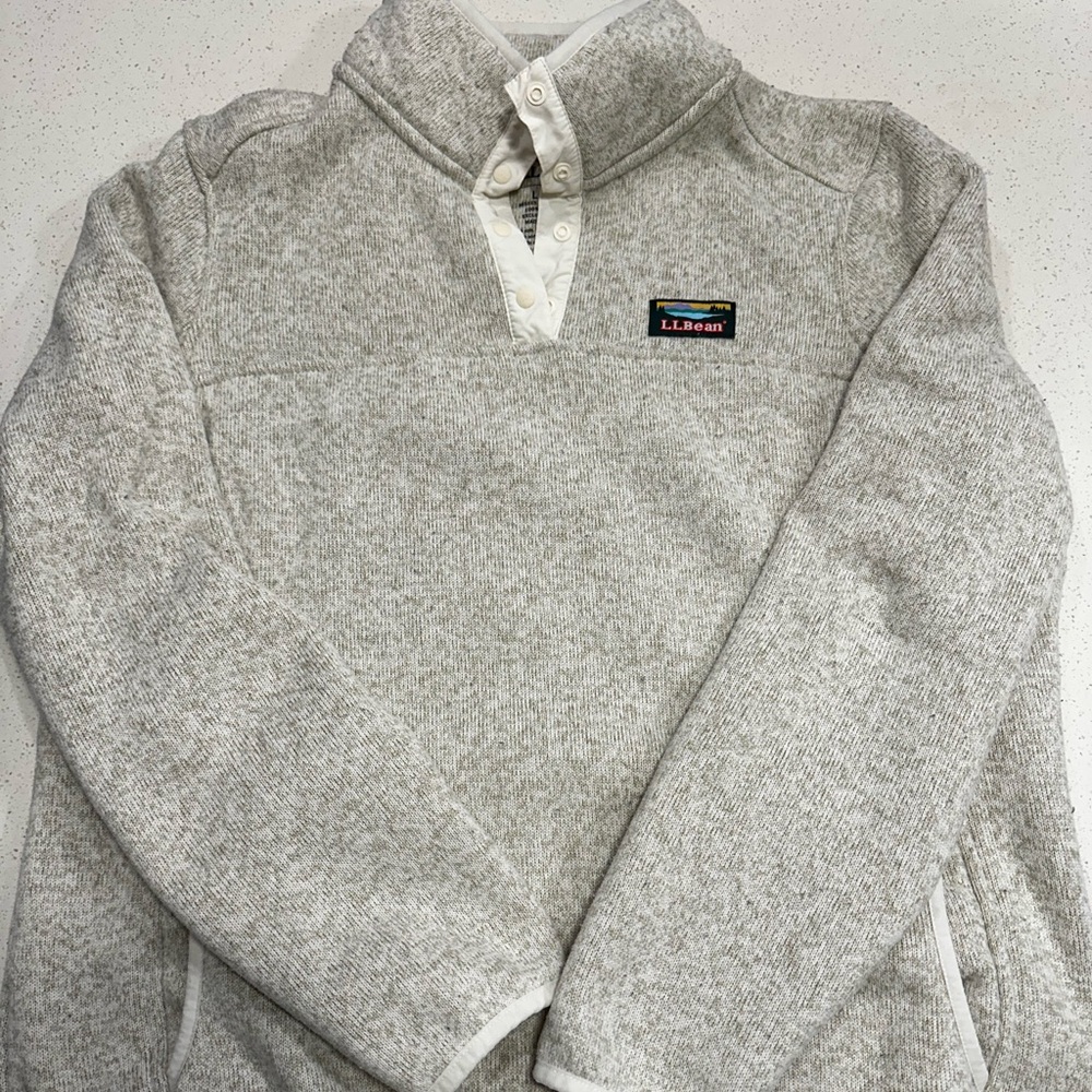 LL Bean Women’s Snap Pullover Large